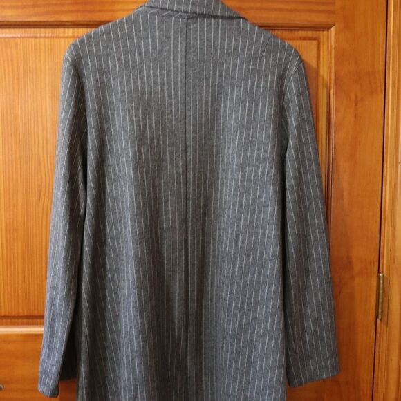 ASTR Gray Long Line Open Front Slouchy Blazer Jacket Large - Picture 11 of 14